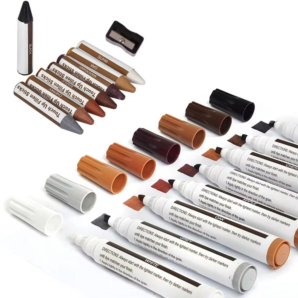 FURNITURE SCRATCH REPAIR KIT (SET OF 20) طقم إصلاح خدوش الأثاث (20 قطعة)