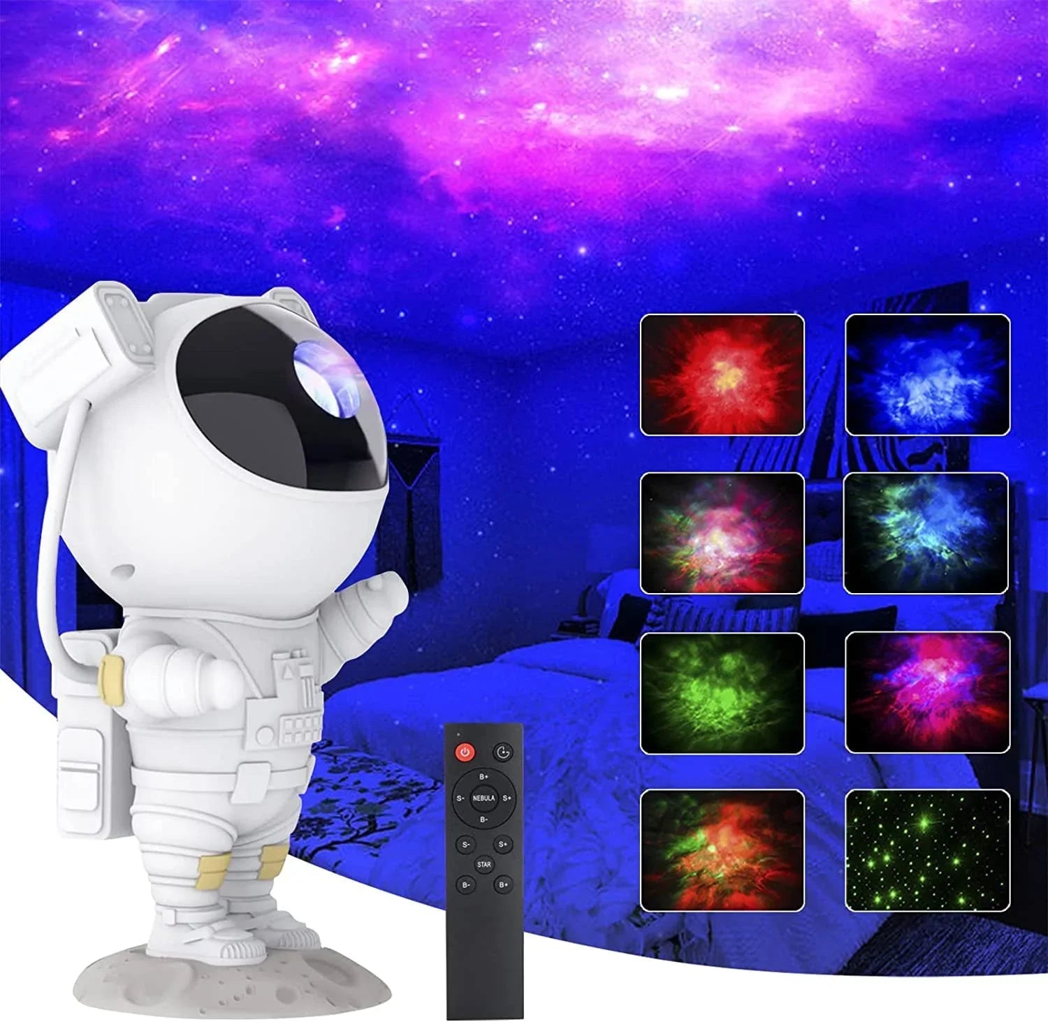 Astronaut Galaxy Star Projector | Big Size جهاز عرض نجوم المجرة بشكل رائد فضاء | حجم كبير