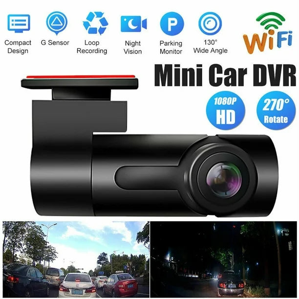 Car Wi-Fi Dash Cam Mini Hidden 1080P كاميرا سيارة مخفية مصغيرة 1080P بوايفاي
