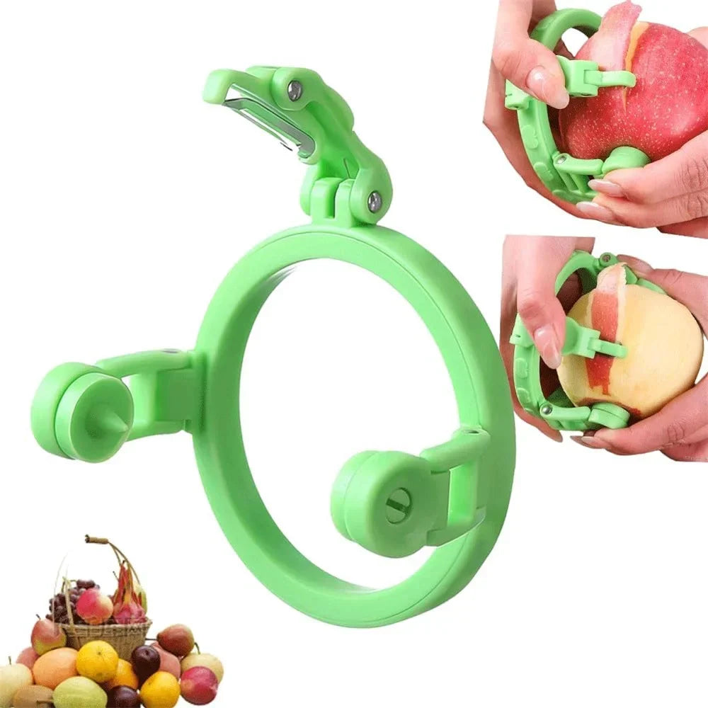 Hand-Cranked Fruit Peeler