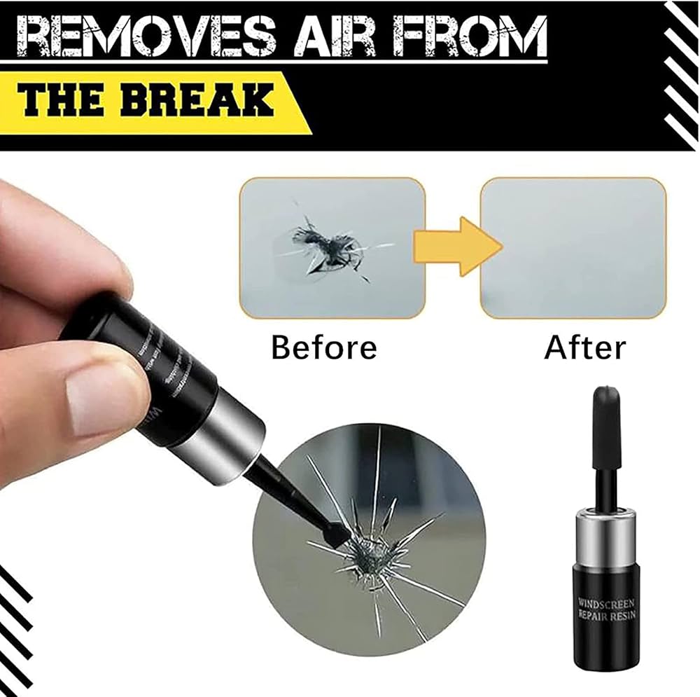 Windshield Repair Kit طقم إصلاح الزجاج الأمامي
