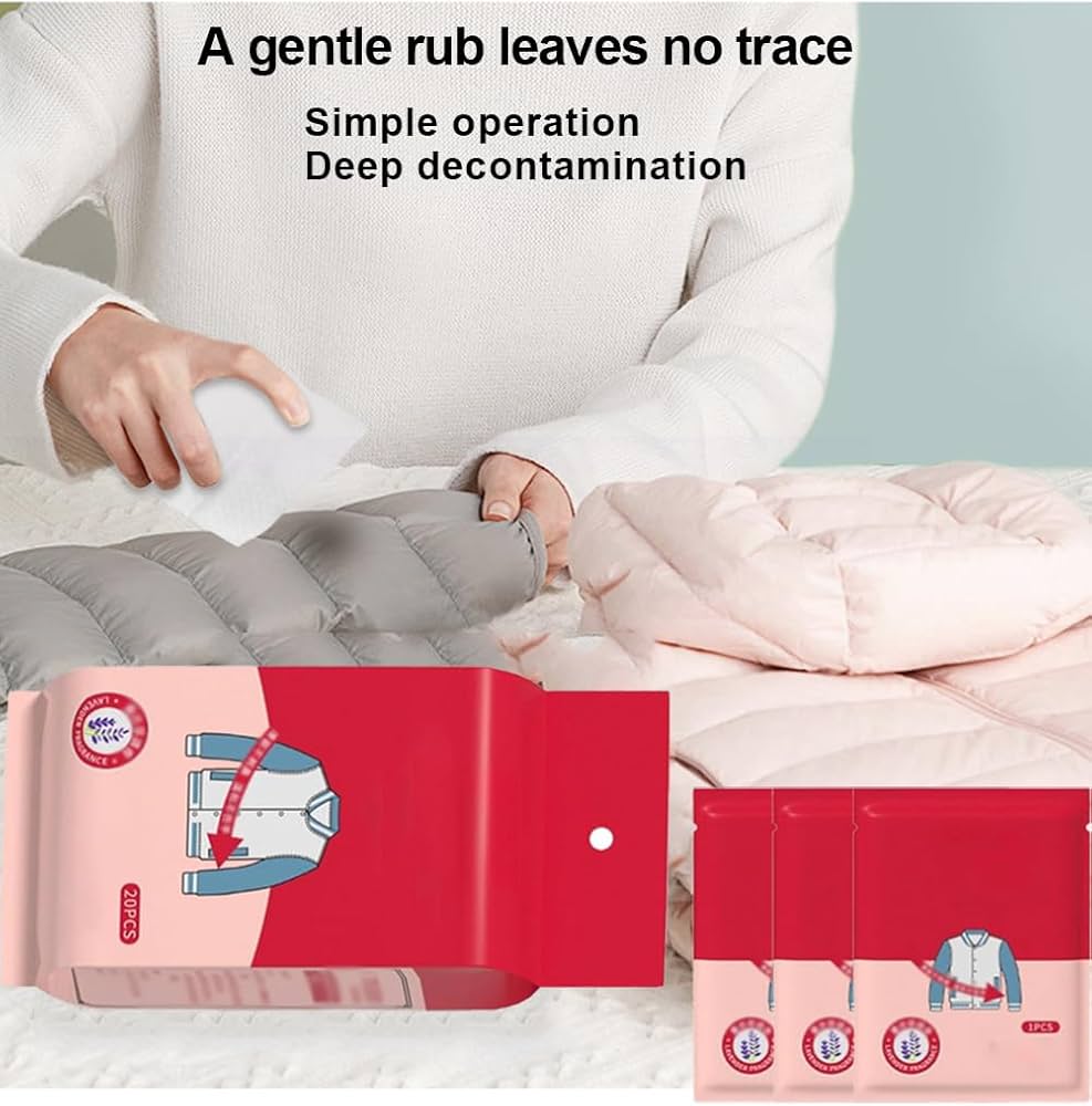 Clothing Stain Remover Wipes مناديل إزالة بقع الملابس