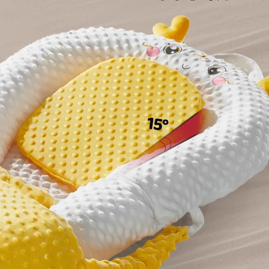 Baby Cotton Lounger With Vibrating Hand سرير قطني للرضيع مع يد اهتزاز