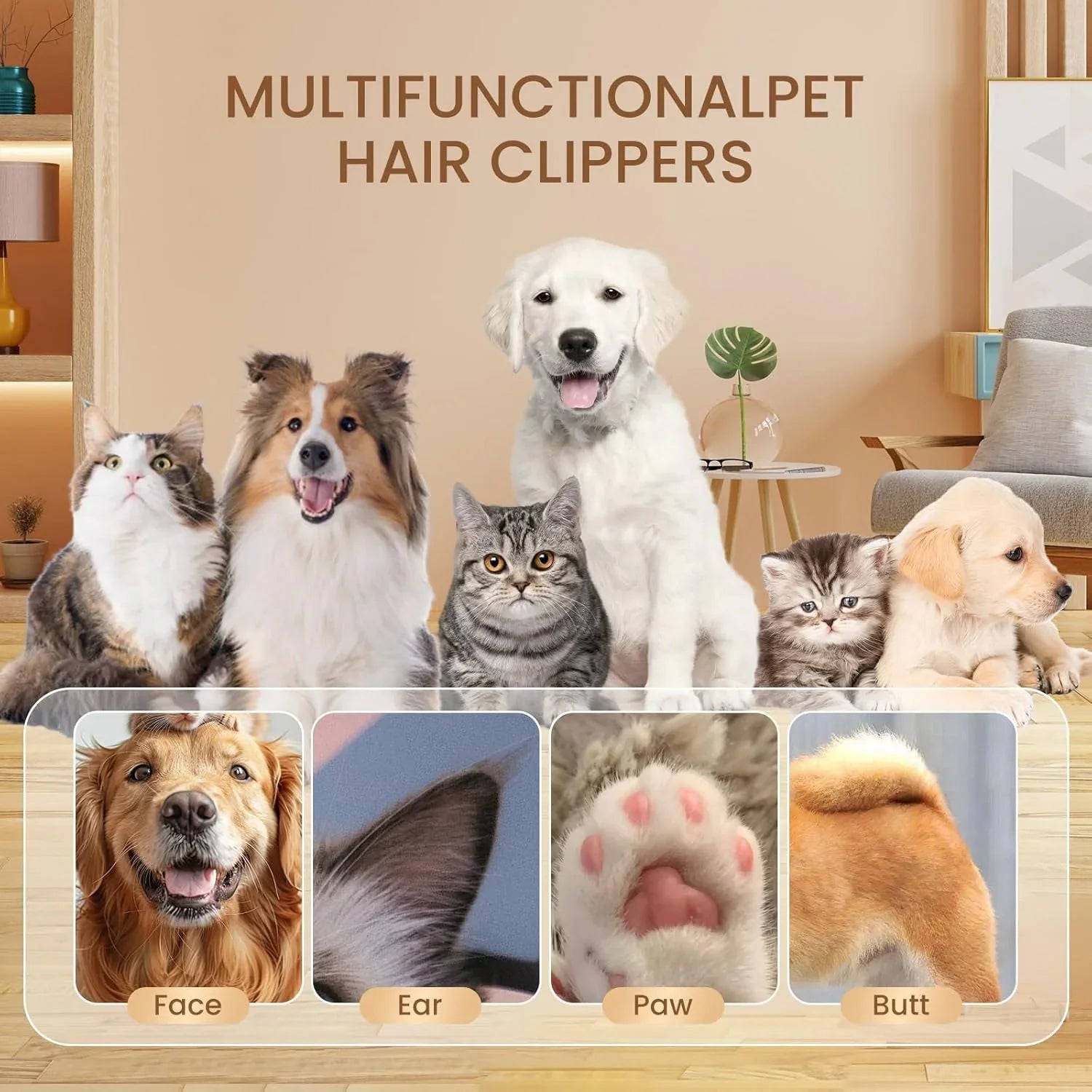 Waterproof Pet Shaver | Rechargeable ماكينة حلاقة حيوانات مقاومة للماء | قابلة للشحن