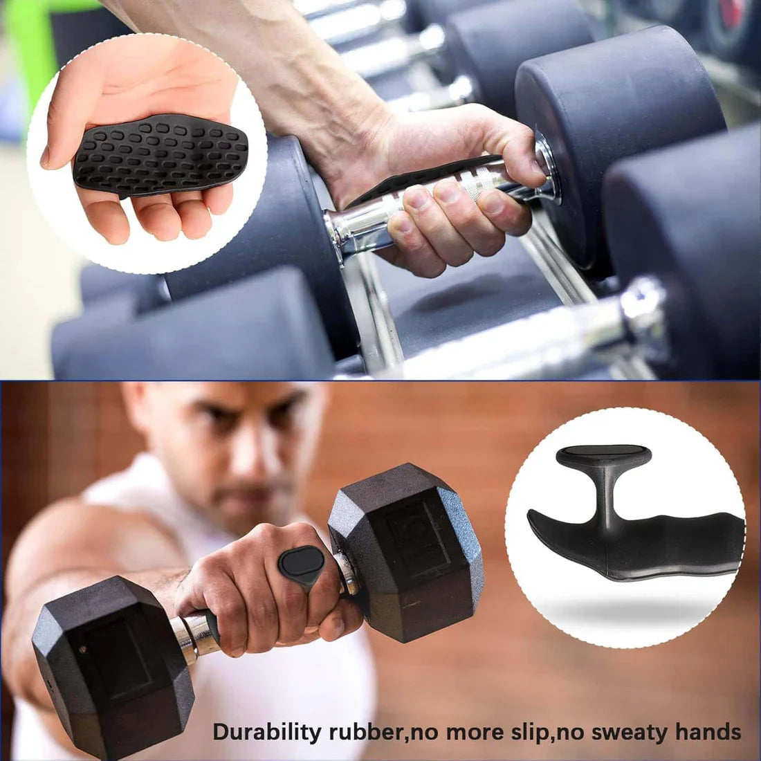 Gripfix Anti-Slip Workout Grips (2pcs) مقابض تمرين مانعة للانزلاق (2 قطعة)