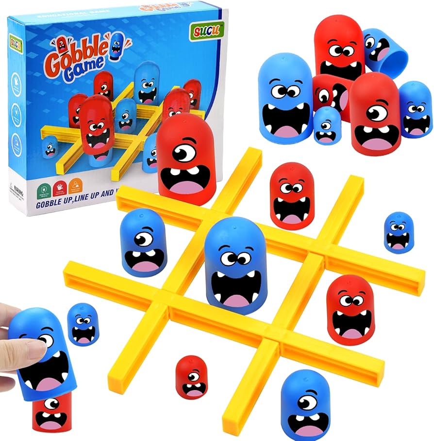 Tic Tac Toe Gobble Chess Game لعبة شطرنج تيك تاك تو