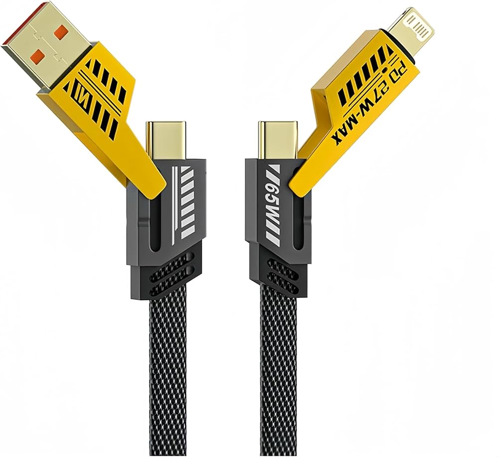 4-in-1 Fast Charging Multi-Device Cable كابل شحن سريع 4 في 1 متعدد الأجهزة