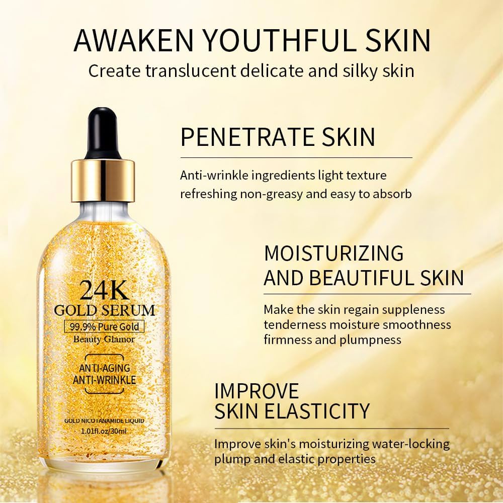 Gold Nicotinamide Anti-Aging Serum سيروم ذهبي بالنيكوتيناميد مضاد للشيخوخة
