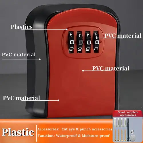 Anti-Theft Wall Mount Key Lock Box صندوق مفاتيح جداري مضاد للسرقة