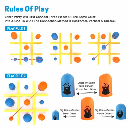 Tic Tac Toe Gobble Chess Game لعبة شطرنج تيك تاك تو