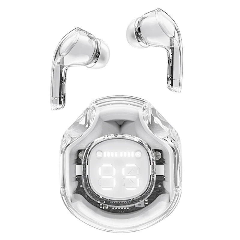 Smartek™ Clear Crystal AT8 Bluetooth Wireless Earbuds سماعات بلوتوث لاسلكية سمارتيك