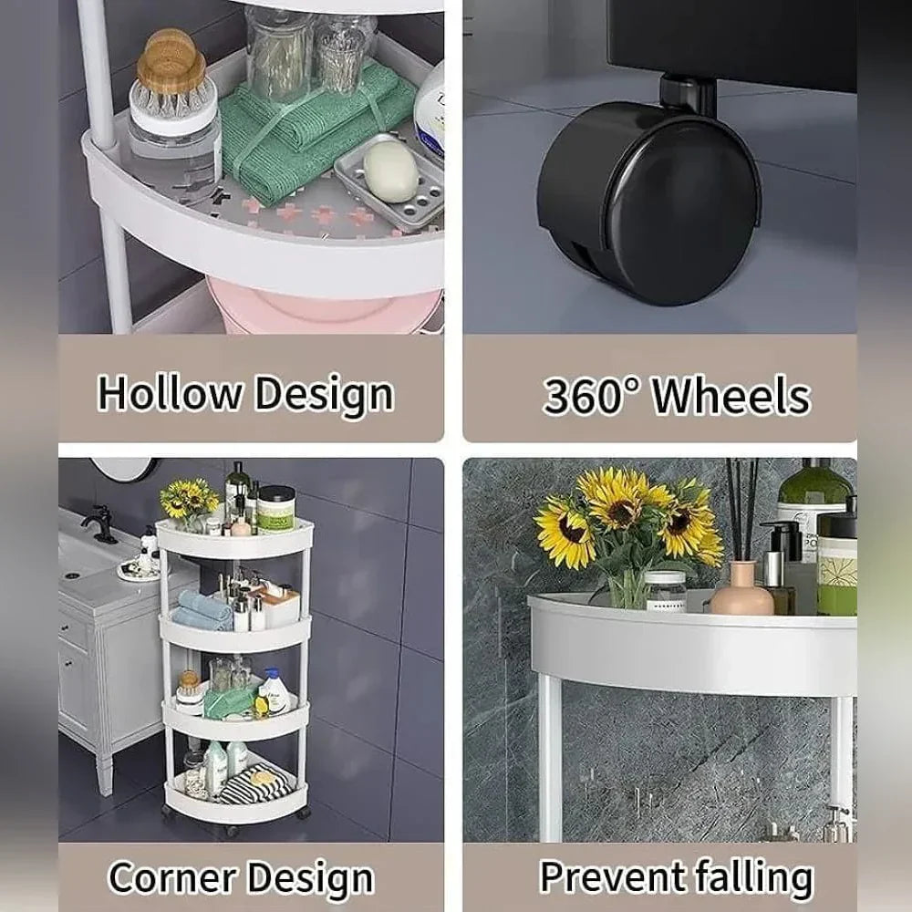 5 layers Rolling Corner Shelf رف زاوية متحرك 5 طوابق