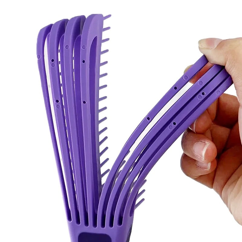 2 in 1 Detangler & Styler Hair Brush فرشاة شعر مفككة التشابك ومصففة 2 في 1
