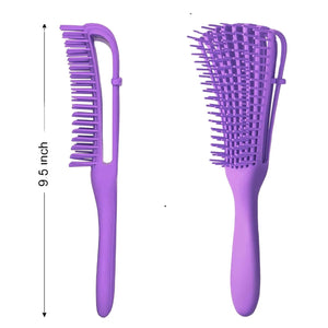 2 in 1 Detangler & Styler Hair Brush فرشاة شعر مفككة التشابك ومصففة 2 في 1