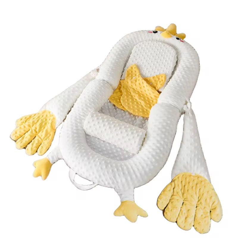 Baby Cotton Lounger With Vibrating Hand سرير قطني للرضيع مع يد اهتزاز