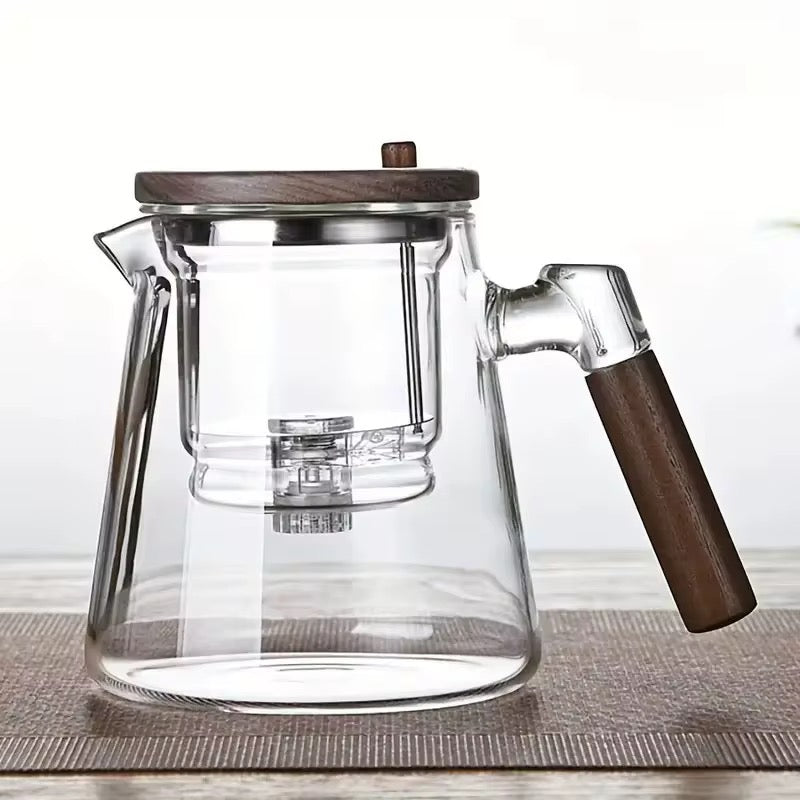 Heat Resistant Glass Teapot With Strainer إبريق شاي زجاجي مقاوم للحرارة مع مصفاة