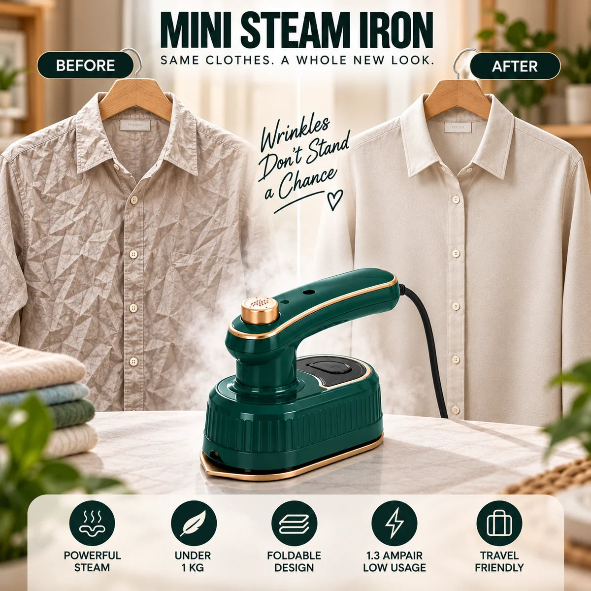 Portable Micro Steam Iron