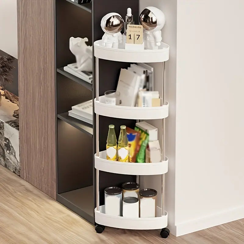 5 layers Rolling Corner Shelf رف زاوية متحرك 5 طوابق