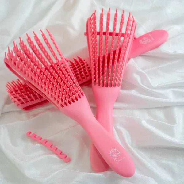 2 in 1 Detangler & Styler Hair Brush فرشاة شعر مفككة التشابك ومصففة 2 في 1