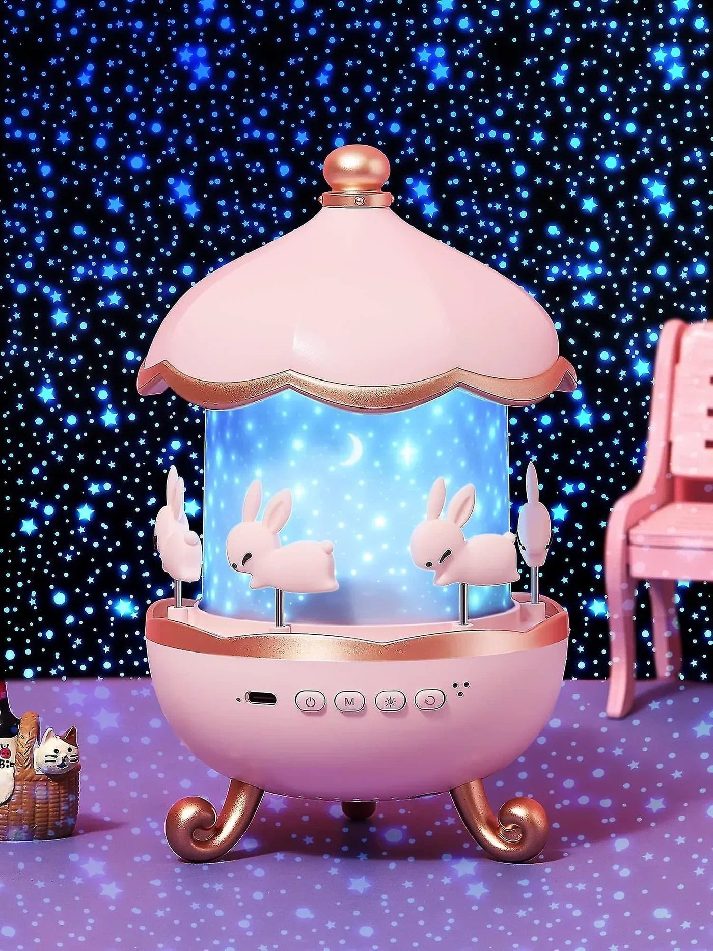 BUNNY NIGHT LIGHT PROJECTOR جهاز عرض ضوء ليلي