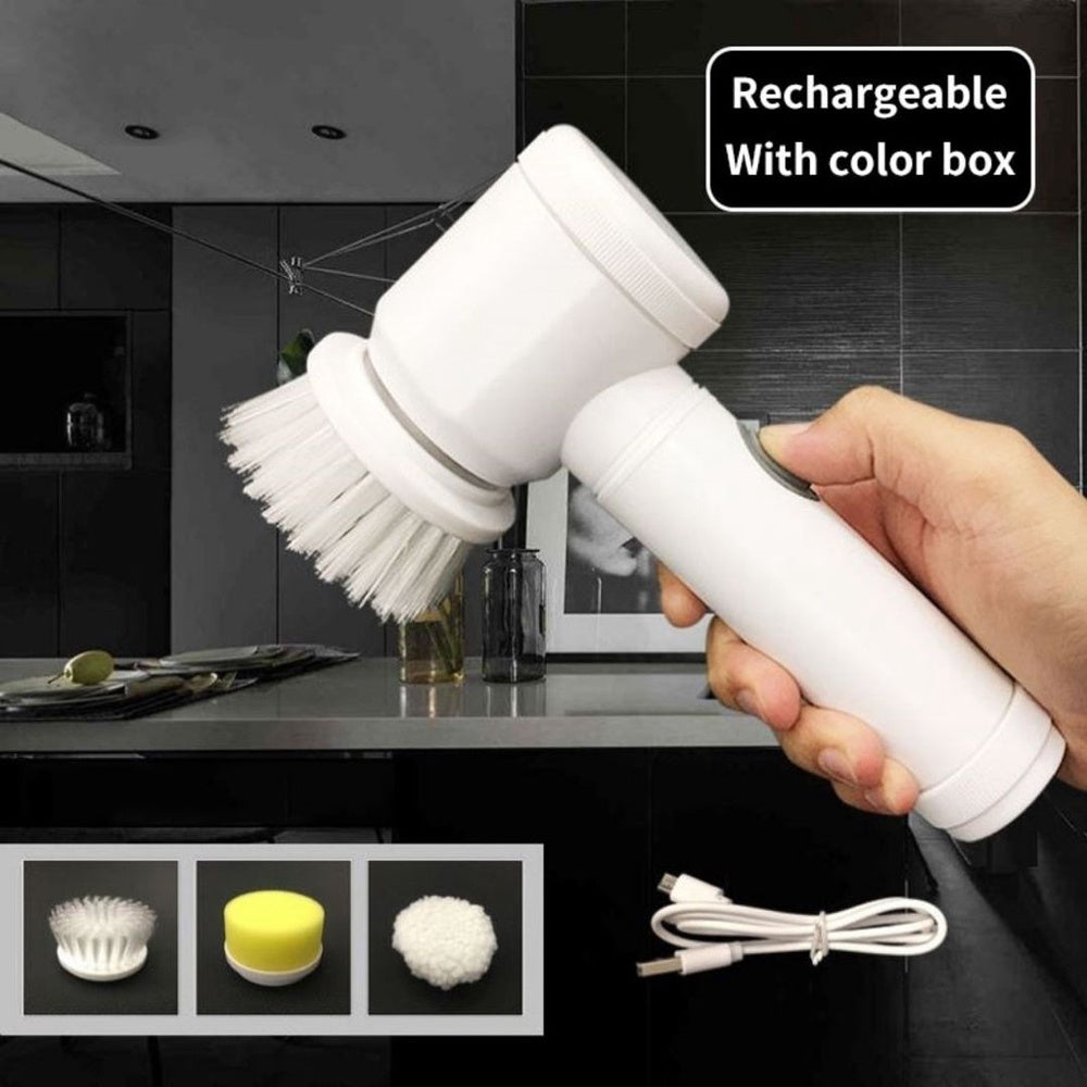 5-in-1 Rechargeable Magic Cleaning Brush فرشاة تنظيف سحرية 5 في 1 قابلة للشحن