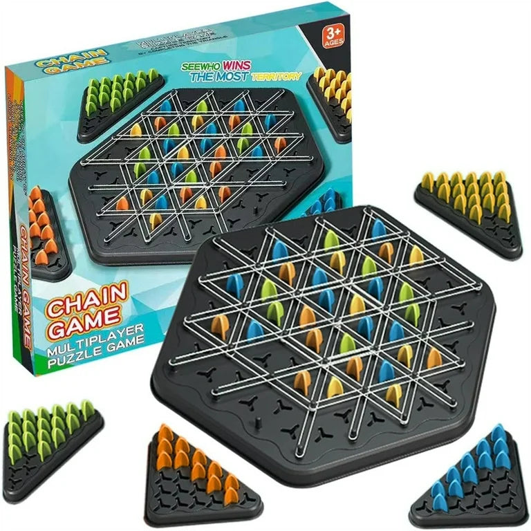 Chain Triangular Chess Game لعبة شطرنج مثلثية السلسلة