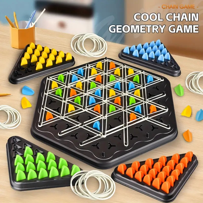 Chain Triangular Chess Game لعبة شطرنج مثلثية السلسلة