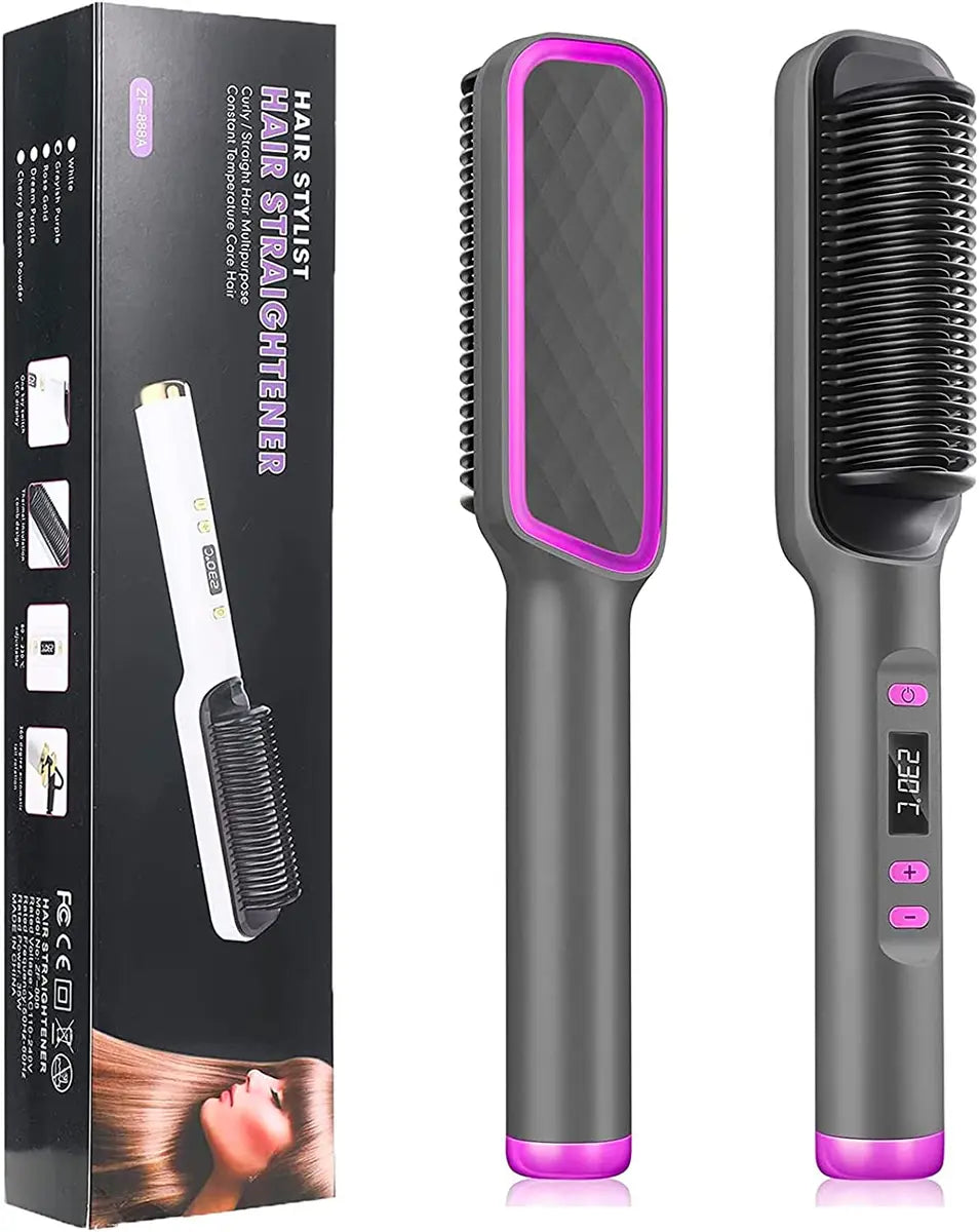 HEATED STRAIGHTENING BRUSH | 2024 New Version فرشاة تمليس ساخنة | إصدار 2024