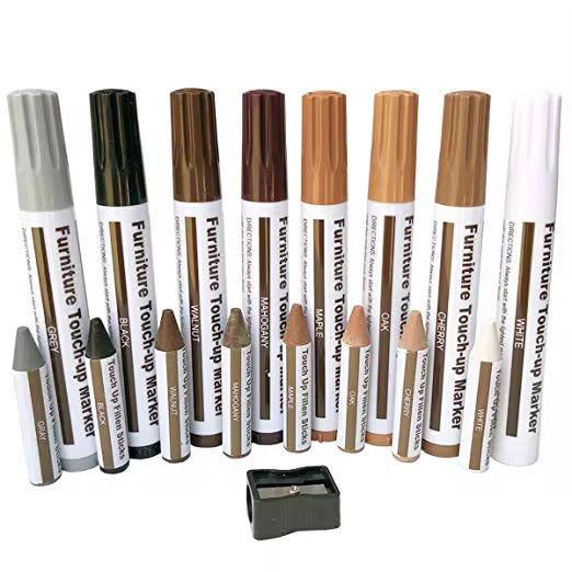 FURNITURE SCRATCH REPAIR KIT (SET OF 20) طقم إصلاح خدوش الأثاث (20 قطعة)