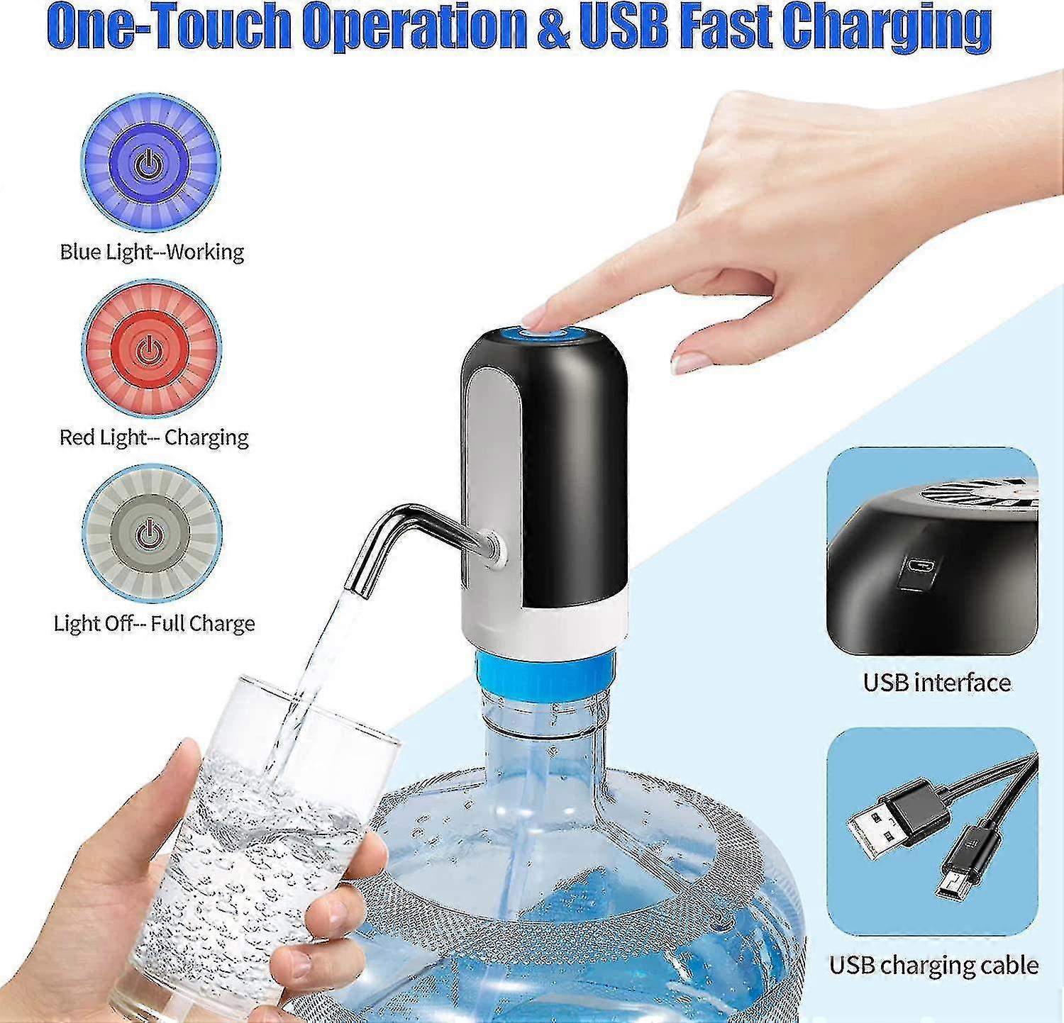 Premium Rechargeable Water Pump مضخة مياه فاخرة قابلة للشحن