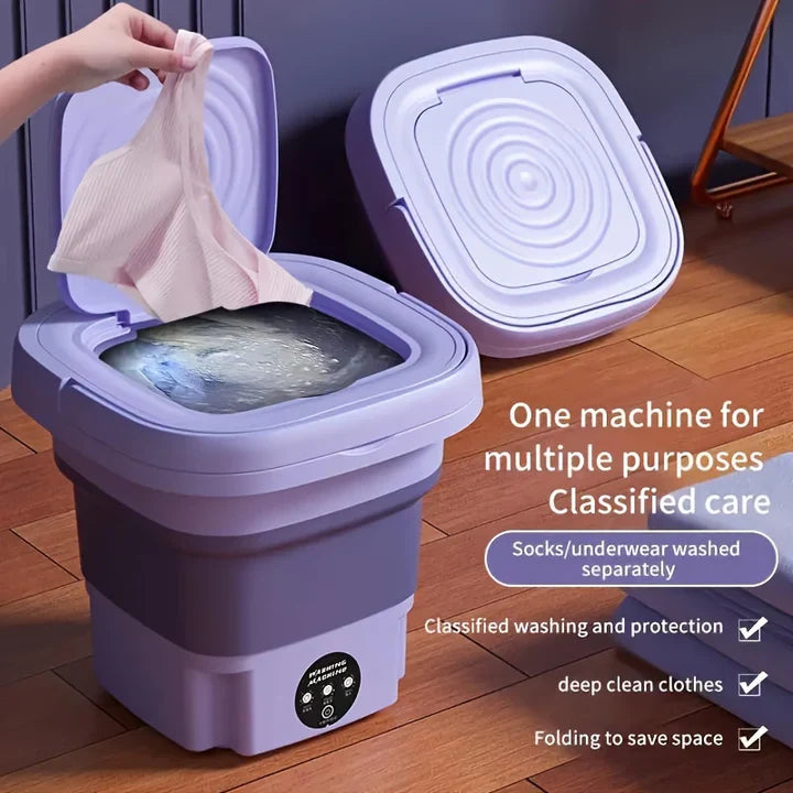 Foldable Washing Machine + Dryer غسالة ومجففة قابلة للطي