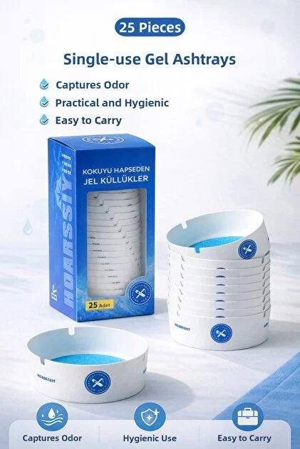 Disposable Foam Ashtray (pack of 25 pcs) منفضة سجائر فوم