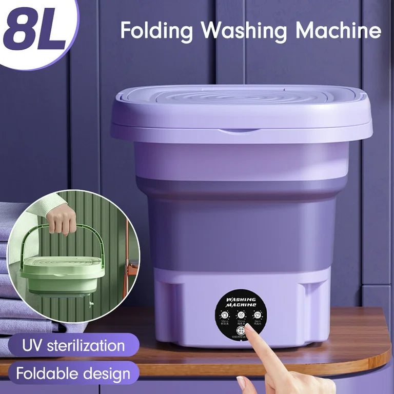 Foldable Washing Machine + Dryer غسالة ومجففة قابلة للطي