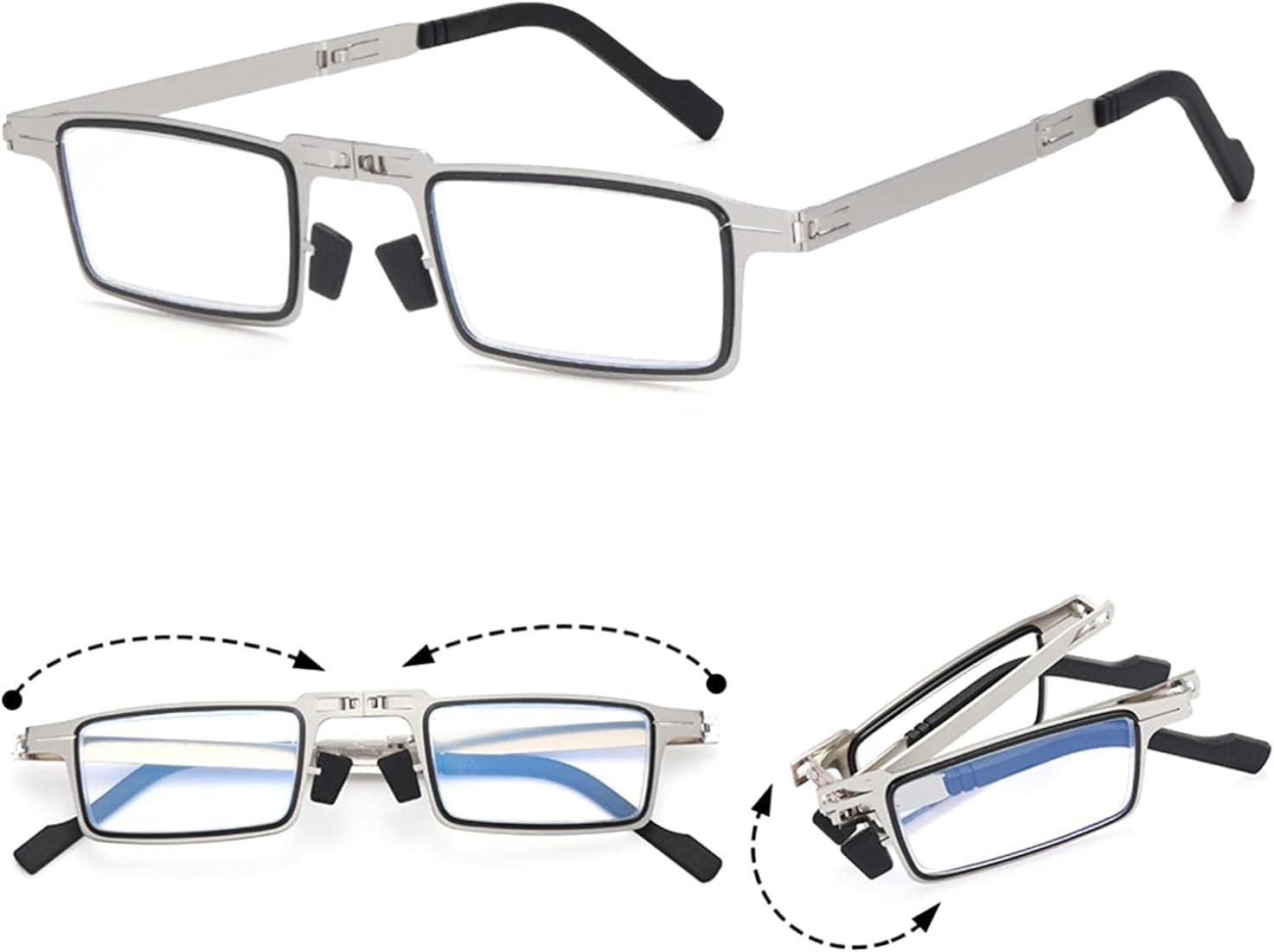 Titanium Foldable Reading Glasses نظارات قراءة تيتانيوم قابلة للطي