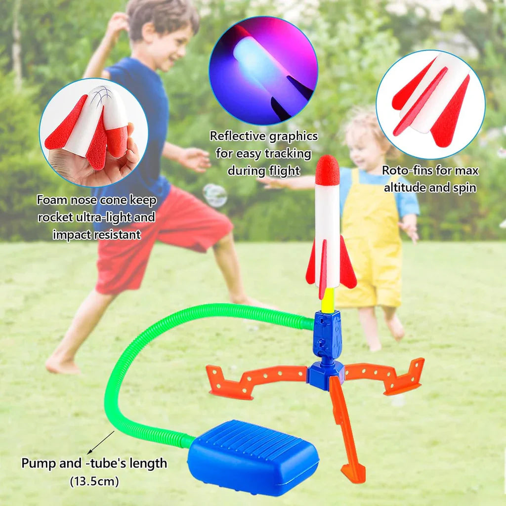 Kid Air Foam Rocket Launcher مطلق صواريخ إسفنجية هوائية للأطفال