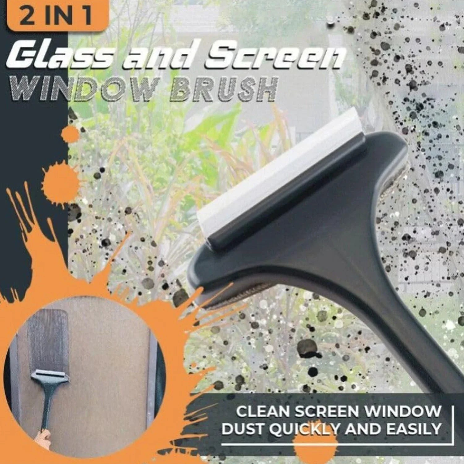 2-in-1 Mesh & Window Cleaner منظف الشبابيك والنوافذ 2 في 1