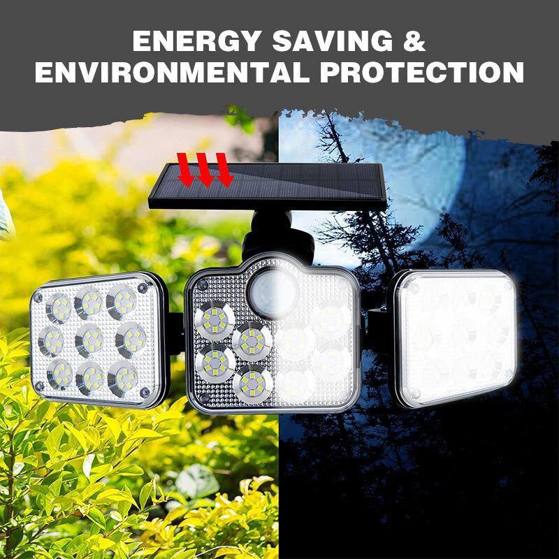 Triple-Head Solar Power Security Light كشاف أمني بالطاقة الشمسية ثلاثي الرؤوس