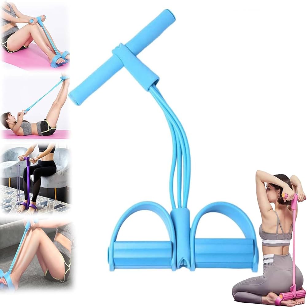 Multifunctional Pedal Puller Resistance Rope حبل مقاومة متعدد الوظائف بدواسة