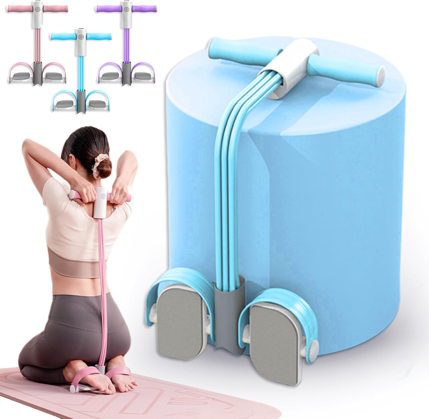 Multifunctional Pedal Puller Resistance Rope حبل مقاومة متعدد الوظائف بدواسة
