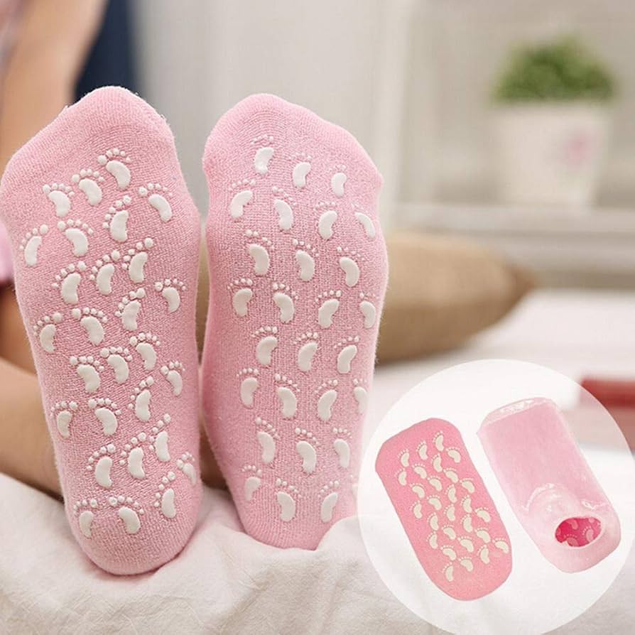 Moisturizing Silicone Gel Socks | 2 Pieces جوارب سيليكون مرطبة | 2 قطعة