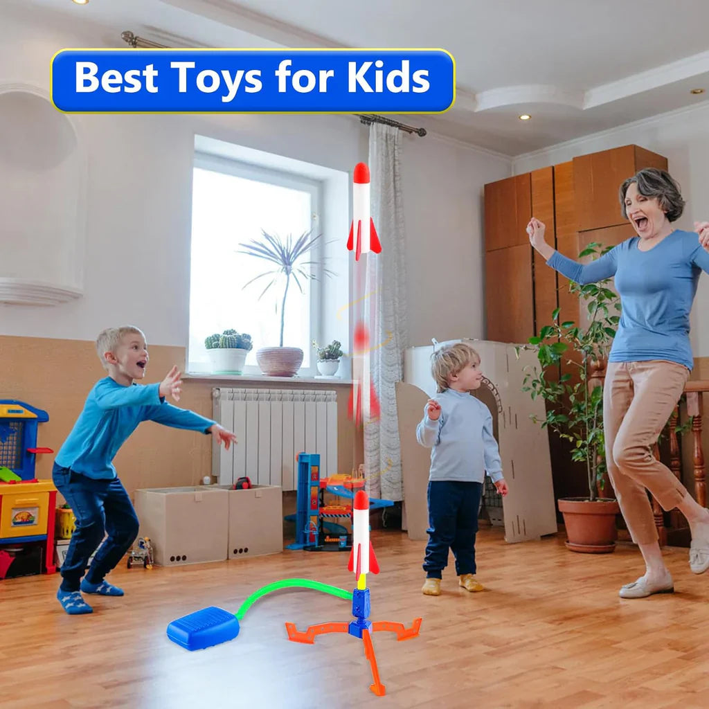 Kid Air Foam Rocket Launcher مطلق صواريخ إسفنجية هوائية للأطفال