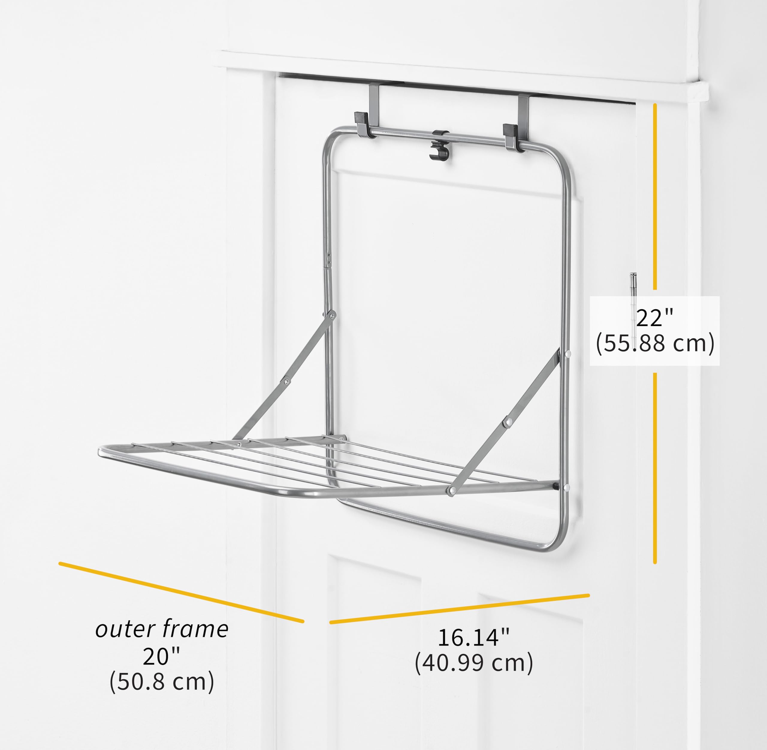 Over The Door Hanger Organizer Drying Rack Aluminium