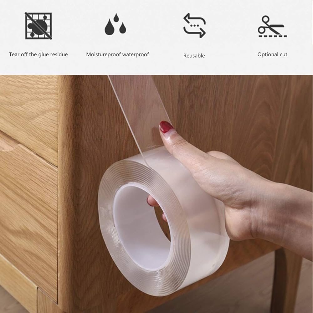Multifunction Double Sided Nano Magic Tape شريط لاصق نانو سحري متعدد الاستخدامات