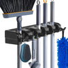 Wall Mount Mop Holder with Hooks Heavy Duty حامل ممسحة جداري بخطاطيف متين