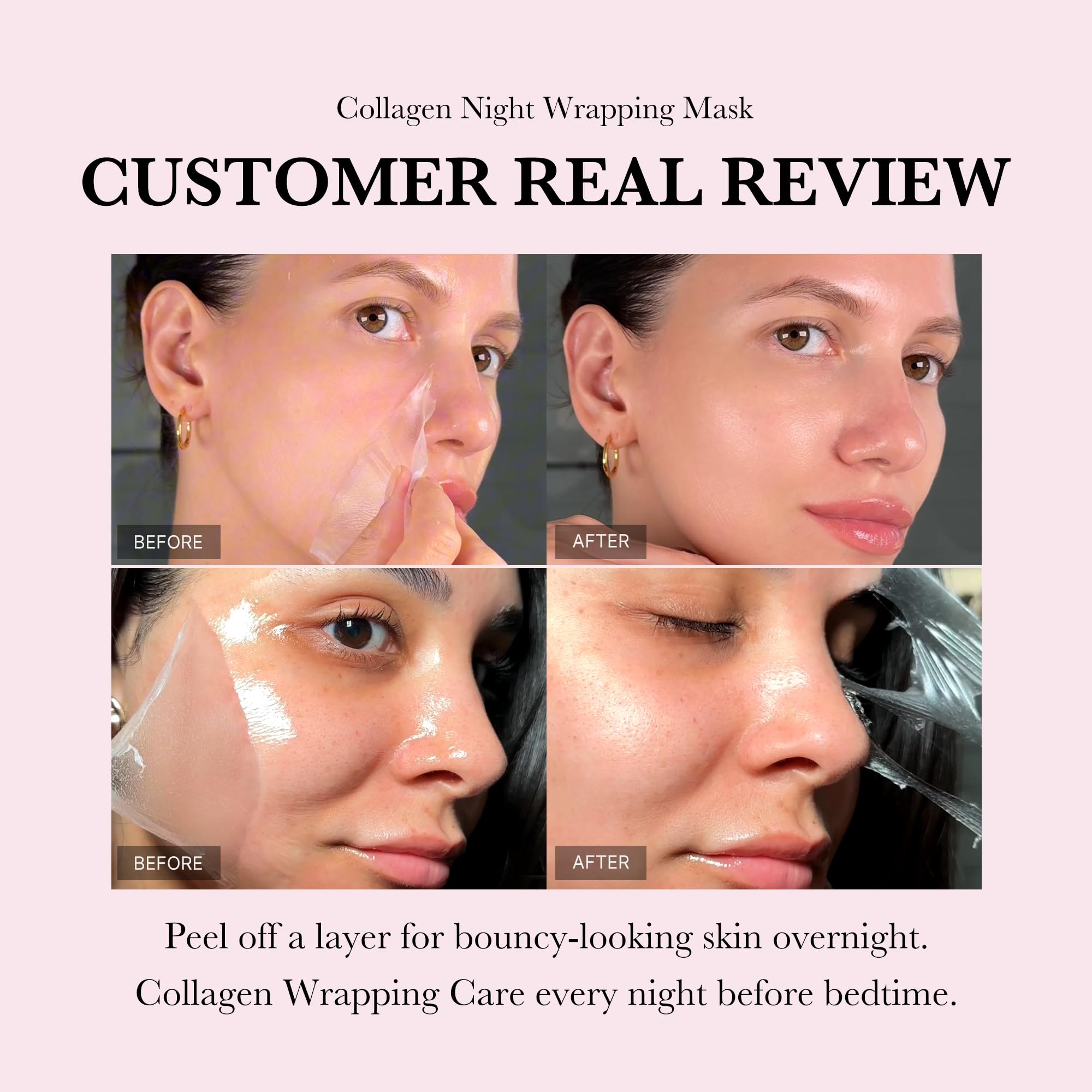 Collagen Night Wrapping Mask + Brush قناع كولاجين ليلي مع فرشاة