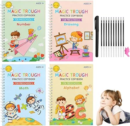 4 in 1 Large Magic Groove Practice Copybook