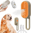 3 in 1 Steamy Pet Grooming Brush Cat & Dog | Rechargeable فرشاة تسريح حيوانات بخارية 3 في 1 | قابلة للشحن