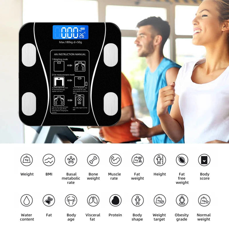 Smart Body Scale | Rechargeable ميزان جسم ذكي | قابل للشحن