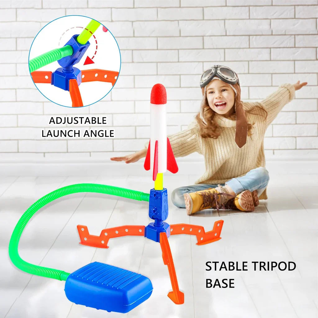 Kid Air Foam Rocket Launcher مطلق صواريخ إسفنجية هوائية للأطفال