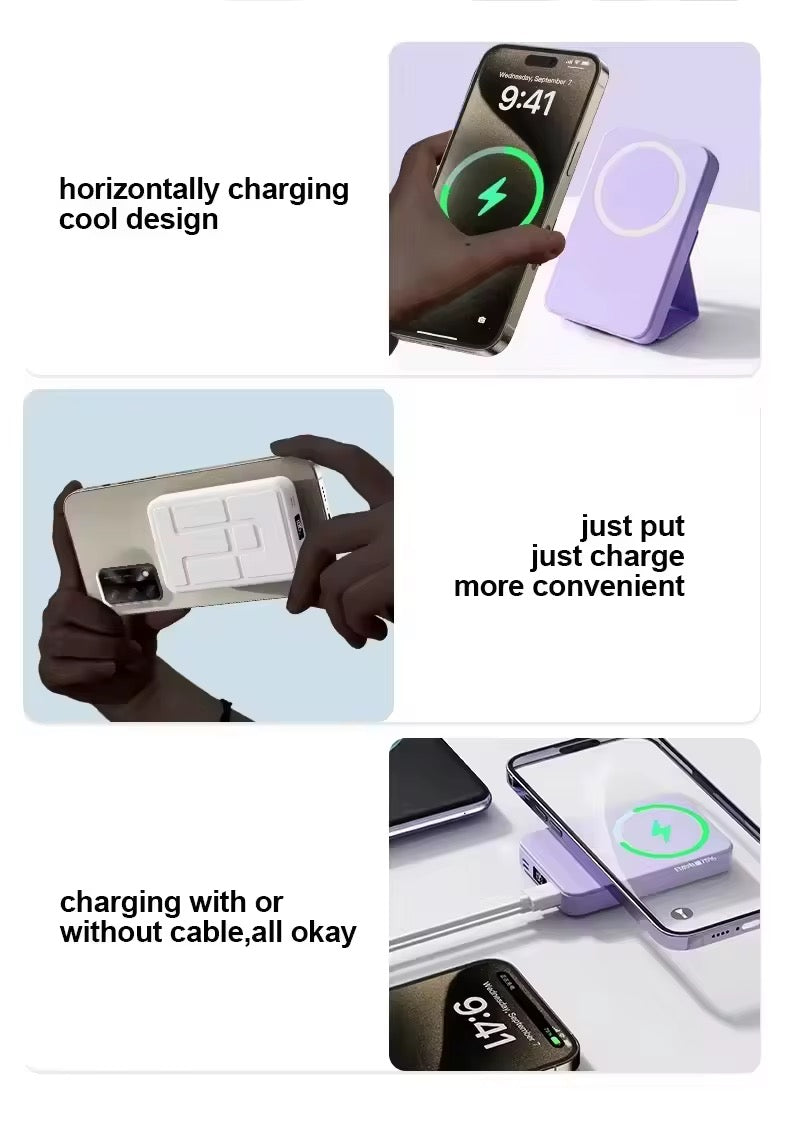 Slim Magnetic Power Bank 22.5w 1000Mah شاحن متنقل مغناطيسي نحيف